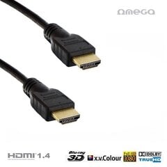 OMEGA кабель HDMI v.1.4 , черный, 5 м цена и информация | Кабели и провода | pigu.lt