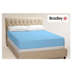 Bradley Paklodė su guma, 90 x 200 cm, šviesiai mėlynas kaina ir informacija | Paklodės | pigu.lt