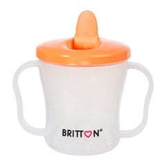 Первая чашка Britton 200 мл / оранжевый цена и информация | Бутылочки и аксессуары | pigu.lt