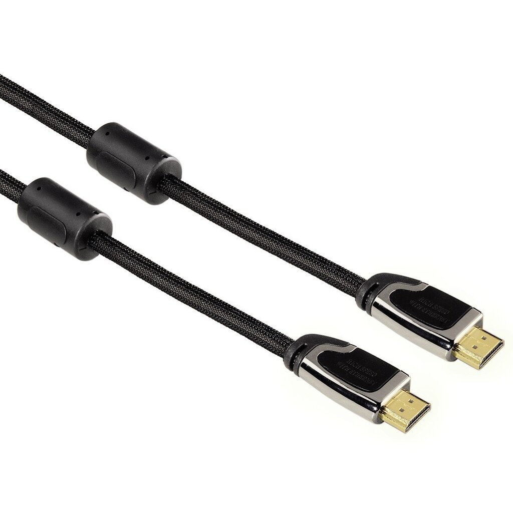 Kabelis Hama 00083056 HDMI, 1.5m, juodas kaina ir informacija | Kabeliai ir laidai | pigu.lt