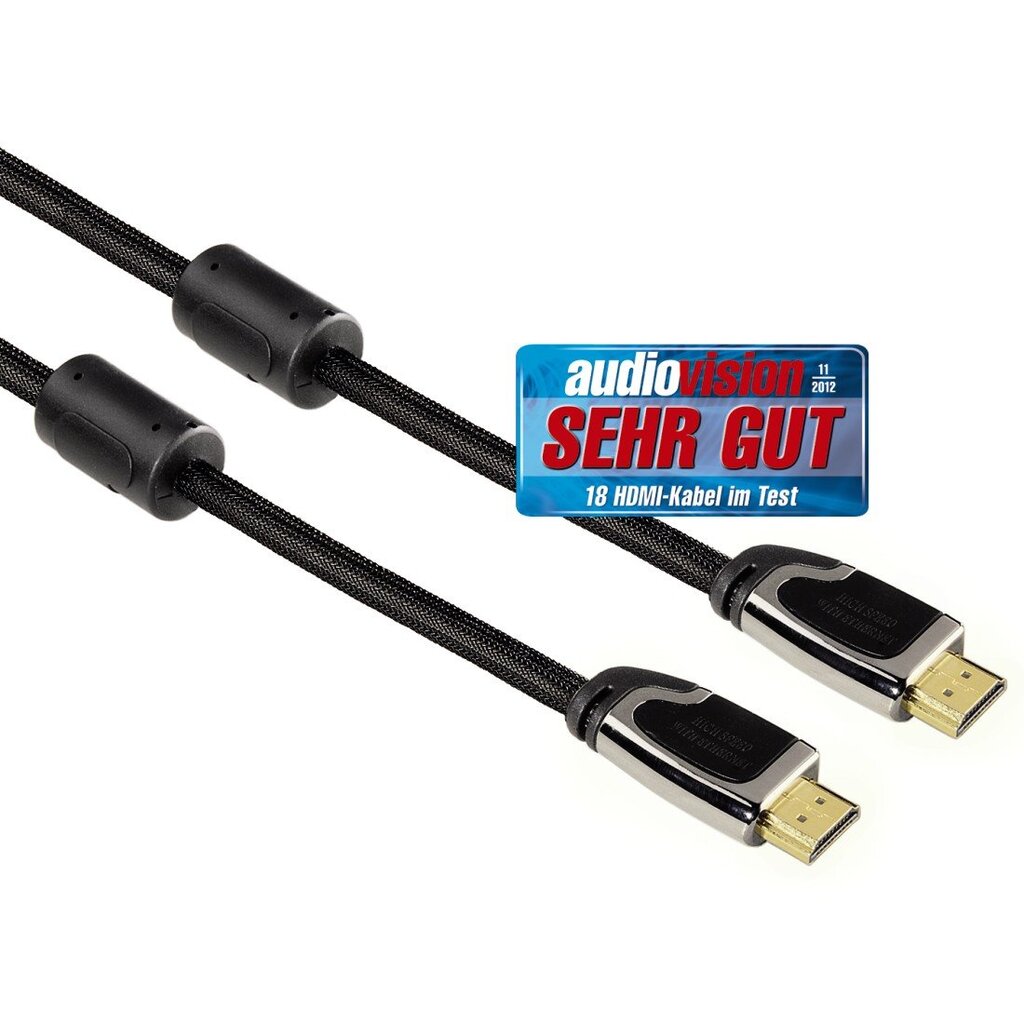 Kabelis Hama 00083056 HDMI, 1.5m, juodas цена и информация | Kabeliai ir laidai | pigu.lt