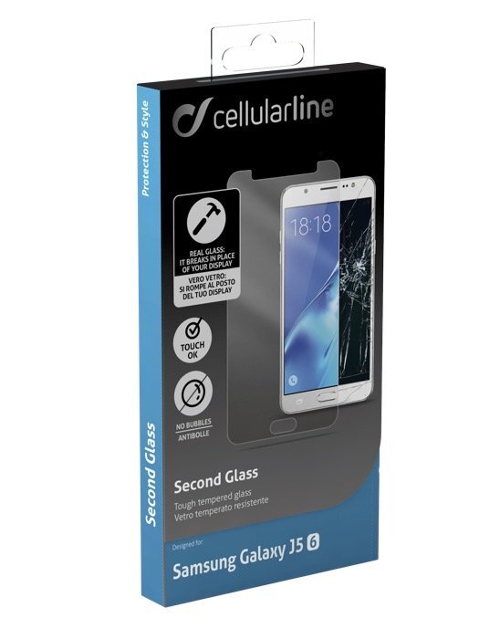 Cellular Line Second Glass цена и информация | Apsauginės plėvelės telefonams | pigu.lt