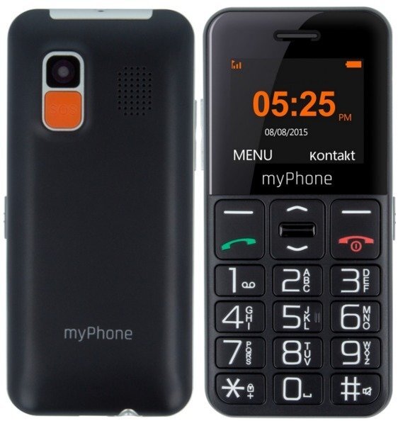 MyPhone Halo Easy, Black kaina ir informacija | Mobilieji telefonai | pigu.lt