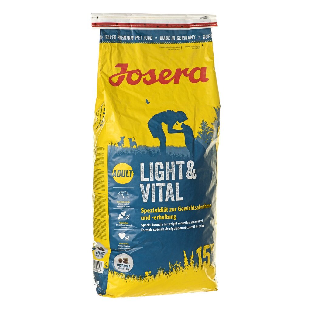 Josera mažiau kaloringas Light & Vital, 15 kg kaina ir informacija | Sausas maistas šunims | pigu.lt