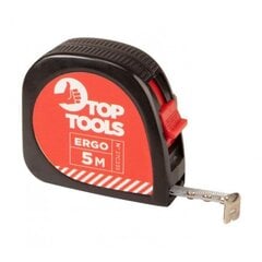 Измерительная рулетка (стальная) с фиксатором Top Tools, 5 м цена и информация | Механические инструменты | pigu.lt