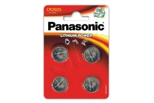 Panasonic elementai CR2025/4B kaina ir informacija | Elementai | pigu.lt