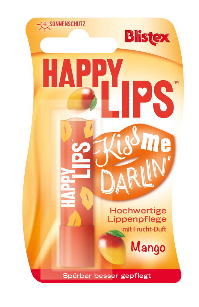 Lūpų balzamas Blistex Happy Lips Balm Stick Mango 3.7 g цена и информация | Lūpų dažai, blizgiai, balzamai, vazelinai | pigu.lt