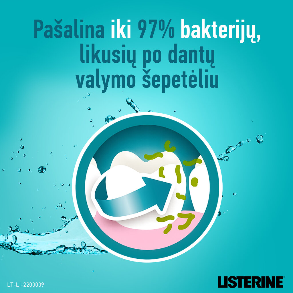 Burnos skalavimo skystis Listerine Coolmint 250 ml цена и информация | Dantų šepetėliai, pastos | pigu.lt