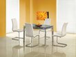 4-ių kėdžių komplektas Halmar K147, baltas kaina ir informacija | Virtuvės ir valgomojo kėdės | pigu.lt