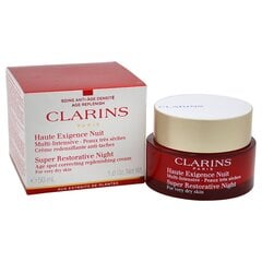 Naktinis veido kremas Clarins Super Restorative, 50 ml kaina ir informacija | Veido kremai | pigu.lt