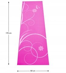 SPARTAN Pink Yoga mankštos kilimėlis 170 x 60 cm - rožinis kaina ir informacija | Kitos fitneso prekės | pigu.lt