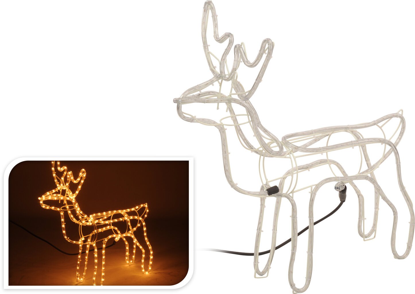 Kalėdinė šviečianti dekoracija Elniukas, 216 LED kaina ir informacija | Kalėdinės dekoracijos | pigu.lt