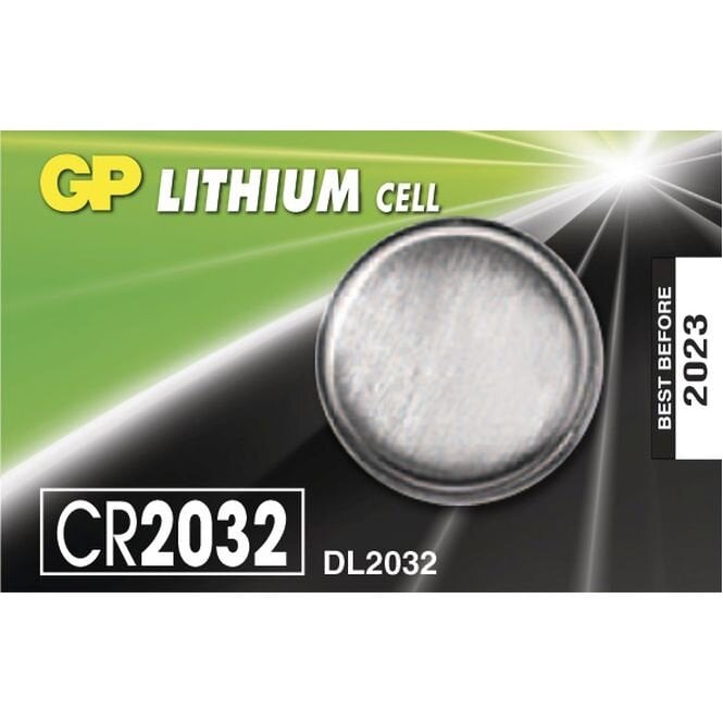 GP elementai CR2032 Lithium, 5 vnt цена и информация | Elementai | pigu.lt