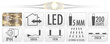 Girliandų užuolaida Silverwire, 200 LED kaina ir informacija | Girliandos | pigu.lt