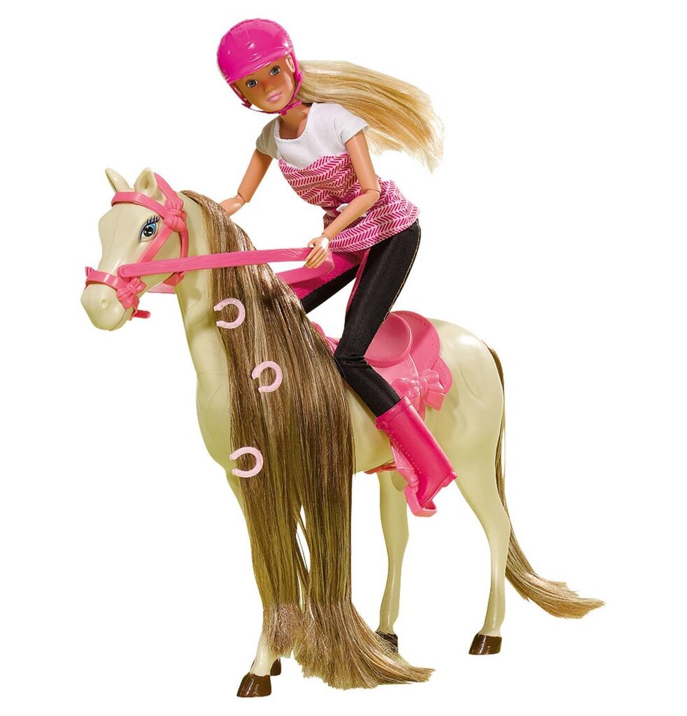 Lėlė su žirgu Simba Steffi Love цена и информация | Žaislai mergaitėms | pigu.lt