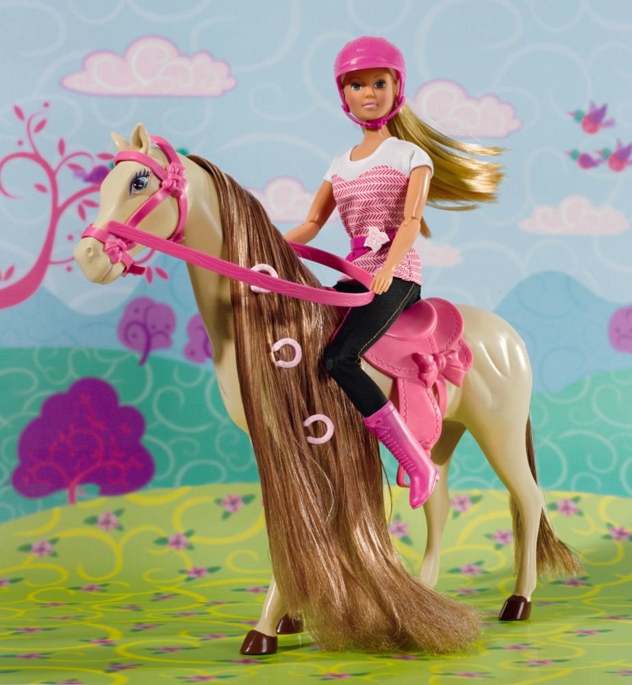 Lėlė su žirgu Simba Steffi Love kaina ir informacija | Žaislai mergaitėms | pigu.lt