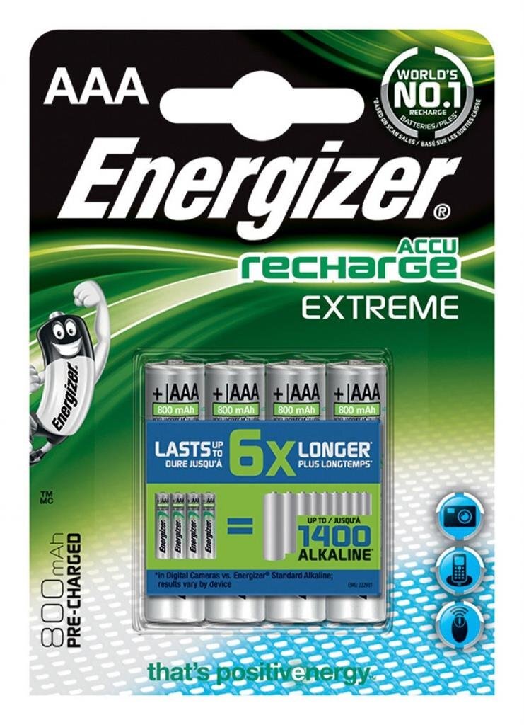 Energizer Extreme, AAA, HR, 4 vnt. kaina ir informacija | Elementai | pigu.lt