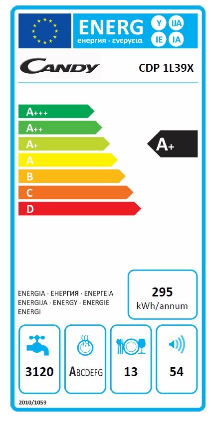 Candy CDP1L39X цена и информация | Indaplovės | pigu.lt