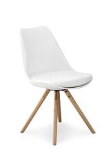 4-ių kėdžių komplektas Halmar K 201, baltas kaina ir informacija | Virtuvės ir valgomojo kėdės | pigu.lt
