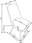 4-ių kėdžių komplektas Halmar K 214, kreminės/ąžuolo spalvos цена и информация | Virtuvės ir valgomojo kėdės | pigu.lt