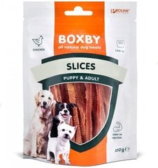 Boxby slices for dogs  100g - нарезки для взрослых собак (100% курица) цена и информация | Лакомства для собак | pigu.lt