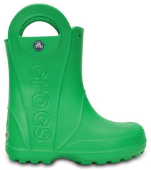 Crocs™ guminiai batai vaikams Handle It Rain Boots, Grass Green kaina ir informacija | Guminiai batai vaikams | pigu.lt