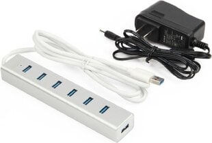 Unitek Hub 7x USB 3.0, BC 1.2, Alu., Y-3090 kaina ir informacija | Adapteriai, USB šakotuvai | pigu.lt