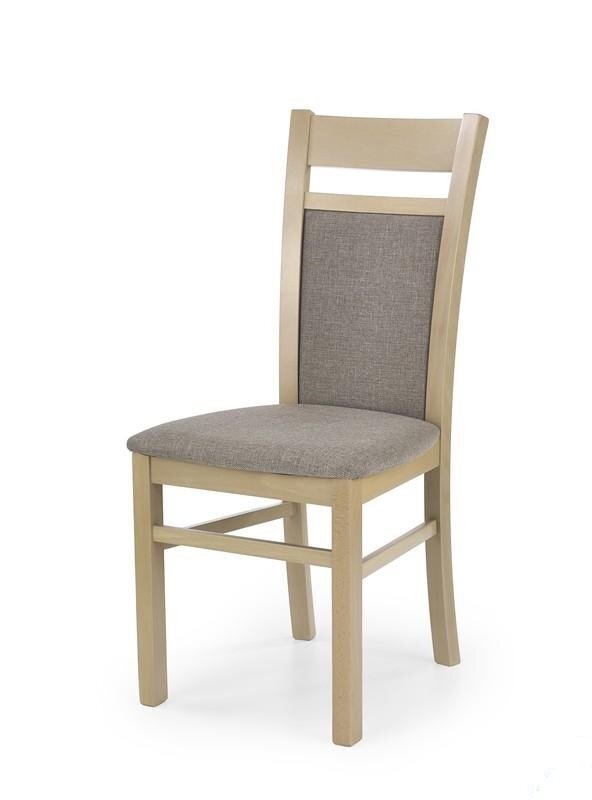 2-jų kėdžių komplektas Halmar Gerard 2, ąžuolo/pilkos spalvos kaina ir informacija | Virtuvės ir valgomojo kėdės | pigu.lt