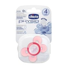 Силиконовая пустышка Chicco Physio, 6 мес., розовая цена и информация | Chicco Товары для детей и младенцев | pigu.lt