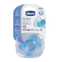 Natūralios formos čiulptukas Chicco Physio Comfort, 0-6 m (mėlynas) kaina ir informacija | Čiulptukai | pigu.lt