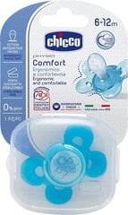 Соска Chicco Physio Comfort 6-12 м, синяя цена и информация | Chicco Товары для детей и младенцев | pigu.lt