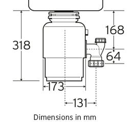 InSinkErator ISE Model 56 kaina ir informacija | InSinkErator Buitinė technika ir elektronika | pigu.lt