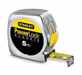 Matavimo juosta Stanley Powerlock 8M 0 33 198 kaina ir informacija | Mechaniniai įrankiai | pigu.lt