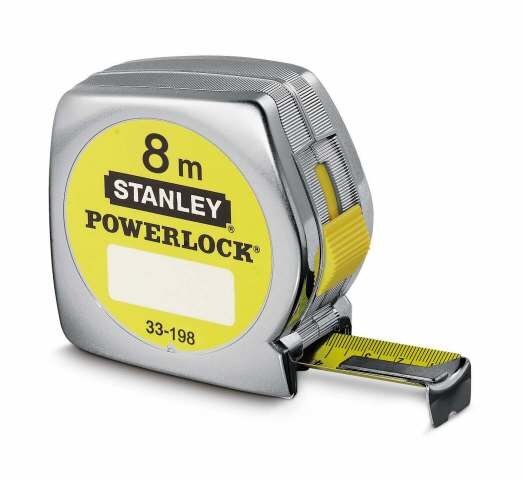 Matavimo juosta Stanley Powerlock 8M 0 33 198 kaina ir informacija | Mechaniniai įrankiai | pigu.lt