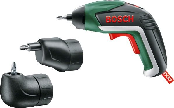 Akumuliatorinis atsuktuvas Bosch IxO V + 2 adapteriai