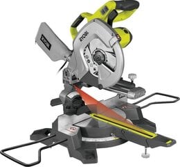 Торцовочная компактная пила с лезером RYOBI EMS254L цена и информация | Пилы, циркулярные станки | pigu.lt