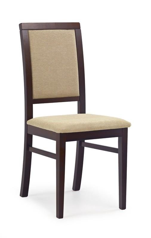 2-jų kėdžių komplektas Halmar Sylwek I, rudos/smėlio spalvos kaina ir informacija | Virtuvės ir valgomojo kėdės | pigu.lt