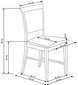2-jų kėdžių komplektas Halmar Sylwek I, tamsiai rudos/smėlio spalvos kaina ir informacija | Virtuvės ir valgomojo kėdės | pigu.lt