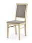 2-jų kėdžių komplektas Halmar Sylwek I, ąžuolo/pilkos spalvos kaina ir informacija | Virtuvės ir valgomojo kėdės | pigu.lt