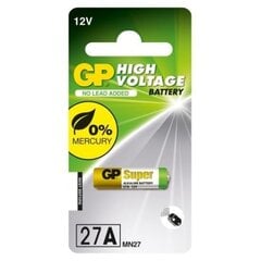 Baterija GP27A (12V) kaina ir informacija | Elementai | pigu.lt