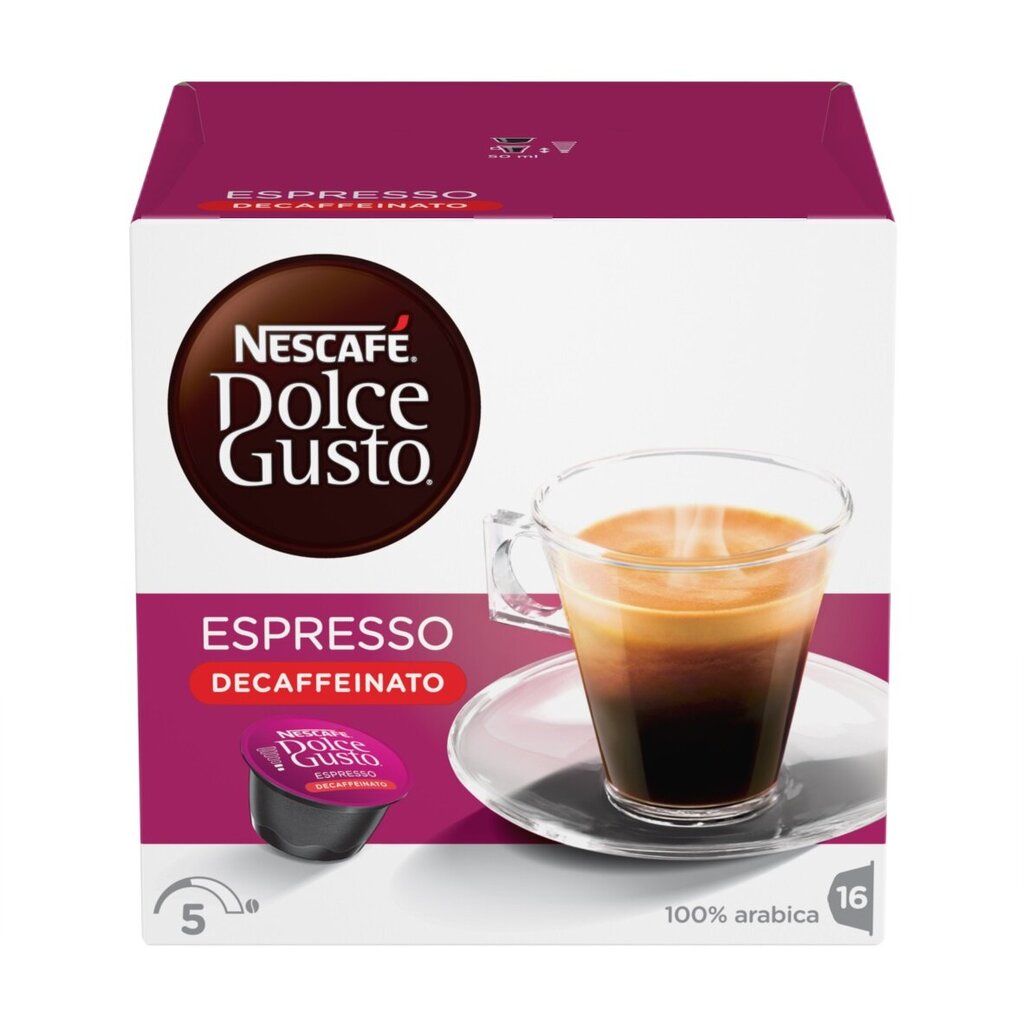 Nescafe Dolce Gusto Espresso Decaffeinato, 16 kaps. kaina ir informacija | Kava, kakava | pigu.lt