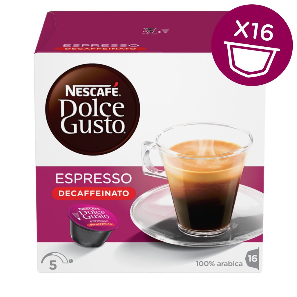 Nescafe Dolce Gusto Espresso Decaffeinato, 16 kaps. kaina ir informacija | Kava, kakava | pigu.lt