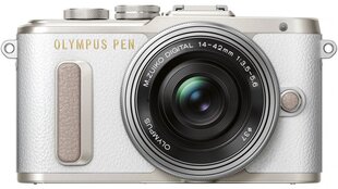 Olympus PEN E-PL8 + 14-42mm EZ Pancake Mirrorless Camera Kit, 16.1 MP, ISO 25600, Display diagonal 7.62 cm, Video recording, Wi- цена и информация | Цифровые фотоаппараты | pigu.lt