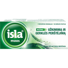 Пастилки Isla-Moos, 30 пастилок цена и информация | Витамины, пищевые добавки, препараты для хорошего самочувствия | pigu.lt