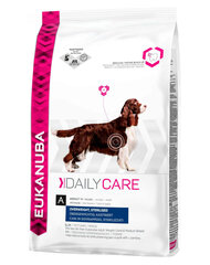 Сухой корм Eukanuba Daily Care для собак с избыточным весом или кастрированных (стерилизованных) собак 12,5 кг цена и информация | Сухой корм для собак | pigu.lt