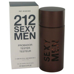 Мужские духи Carolina Herrera 212 Sexy For Men - EDT - TESTER, 100 мл цена и информация | Мужские духи | pigu.lt