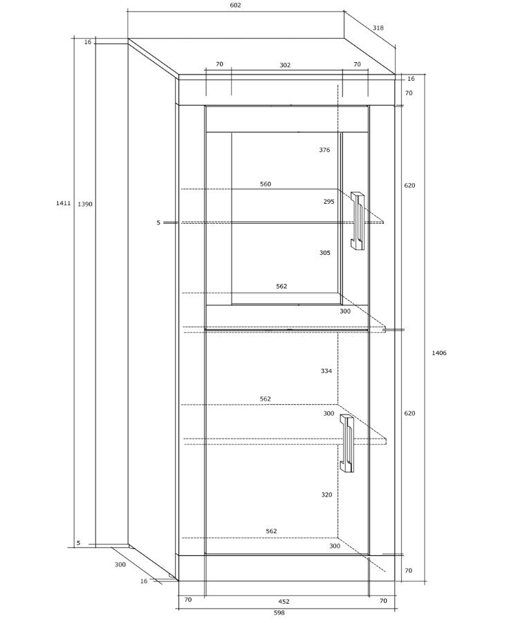 Vitrina Verin 1DW, balta/juoda цена и информация | Vitrinos, indaujos | pigu.lt