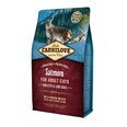 Сухой корм с лососем Carni Love для взрослых, длинношерстных кошек с чувствительной пищеварительной системой, 400 г