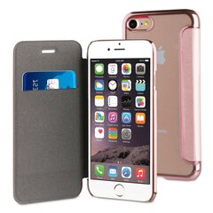 Muvit Apple iPhone 7 flip Life Rose Gold kaina ir informacija | Telefono dėklai | pigu.lt