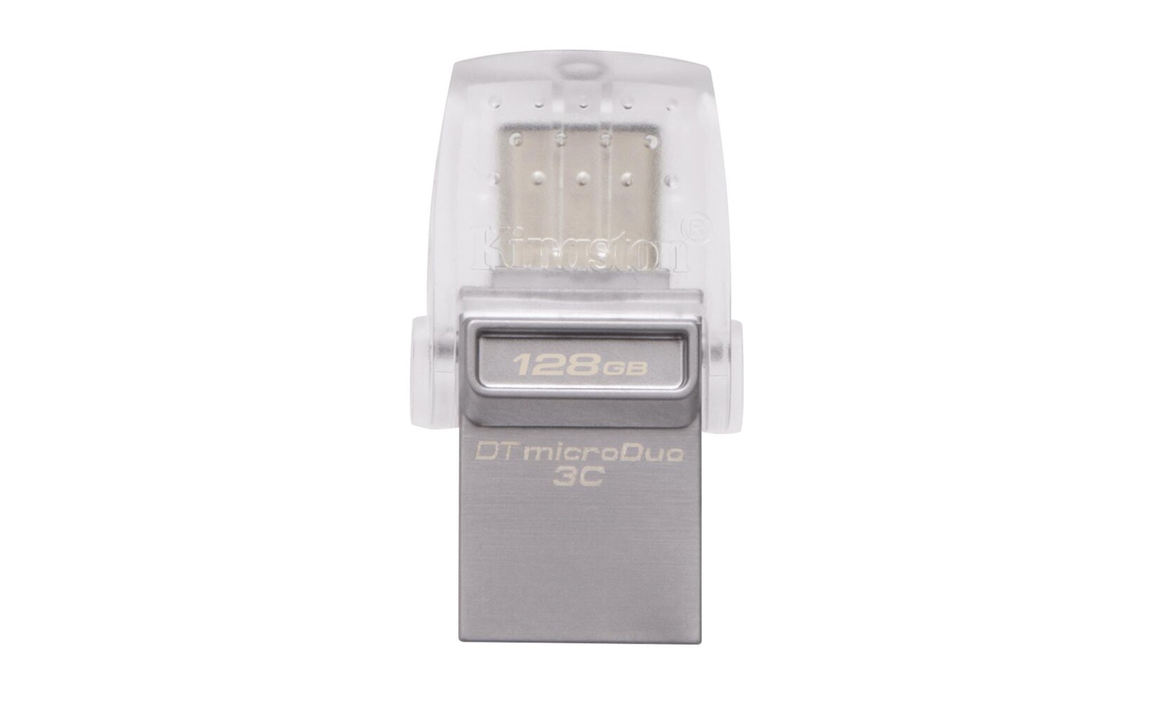 KINGSTON 128GB DT microDuo 3C, USB3.0/3.1 + Type-C flash drive kaina ir informacija | USB laikmenos | pigu.lt